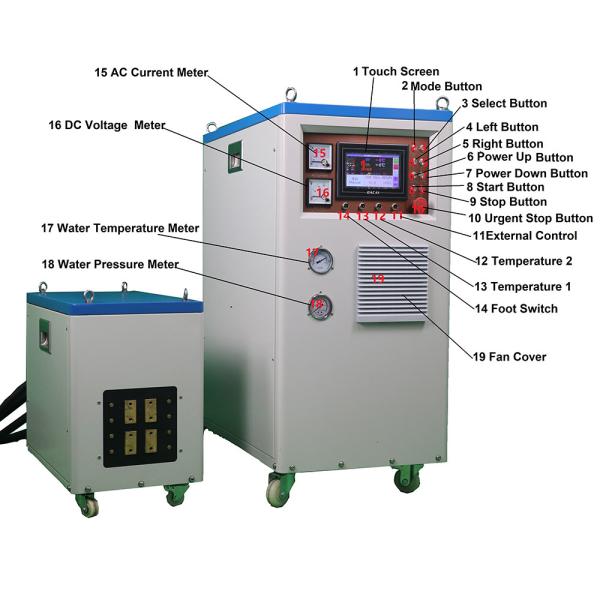 Precision Induction Forging Machine MF-300KW Induction Heating System 2600.C Max