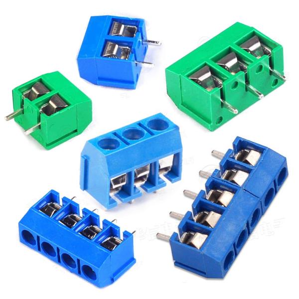Quality 5.08mm Pitch PCB Mounted Screw Crimping Type Terminal Blocks 2P 3P Jointable for sale