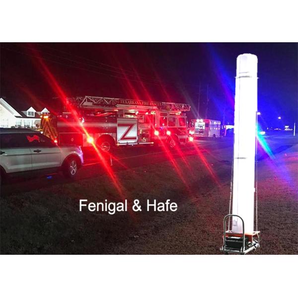 2.5m Portable Inflatable Light Tower With 400w Metal Halide For Railway Construction