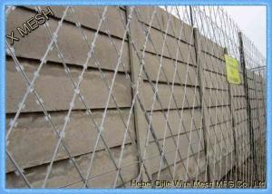 China Galvanized Razor Barbed Wire Fence / Security Barbed Wire Mesh SGS Listed on sale