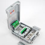 16 Core FTTH Fiber Access Terminal Box Caixa Caja Outdoor Wall With CTO Inline
