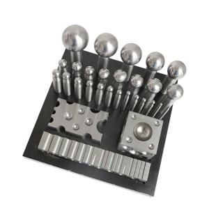 China 29PCS Jewelry Accessories Tools Jewelry Punch Set Steel Dapping Doming Shaping on sale