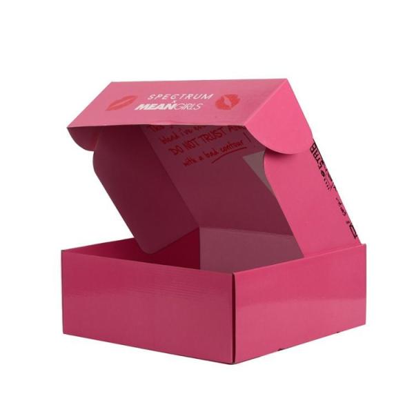 Matt Lamination Corrugated Packaging Box Flute Paper Folding Cardboard Boxes