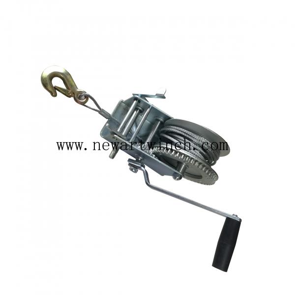 2500lbs Black Power Coated Quality Hand Winches For Sale, Hand Cable Winch