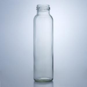 China 300ml Round Food Glass Jar for Milk Juice Fruit Tea Decal and Surface Handling on sale