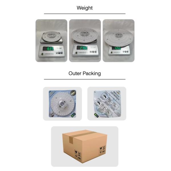 ERP Rosh LED Modules 5CCT 12W/18W/24W DIP Switch Ceiling Light Fan with Witch Power Replaces LED Module