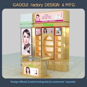 China wooden cosmetic retail display cases for sale on sale