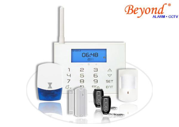 Quality LCD Icons Touch Keypad Wireless GSM PSTN Burglar Alarm System with Wireless Flash Siren for sale
