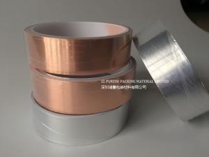 China 0.01mm Smooth Copper Foil Tape With Conductive Adhesive EMI Shielding wholesale