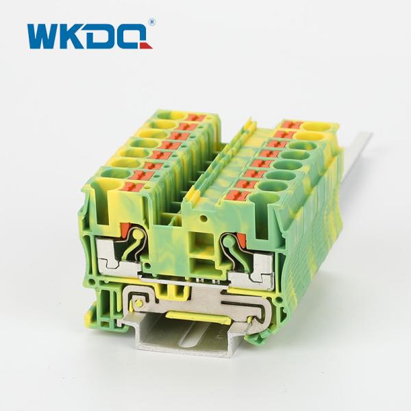 JPT 6-PE Phoenix Push In Terminal Block Connector PT Feed Through Grounding