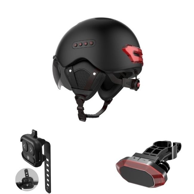 China SGS PC EPS Smart Skateboard Helmet With HD Camera Inbuilt wholesale