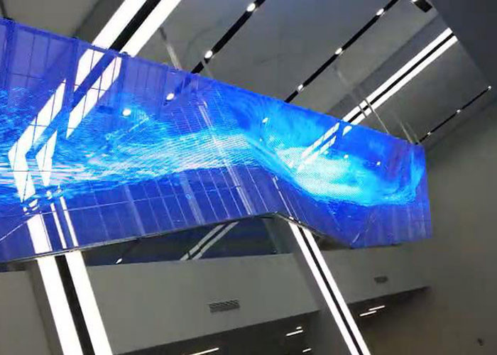 Indoor P2.8 Creative Transparent LED Screens Flexibility SDI SMD1921