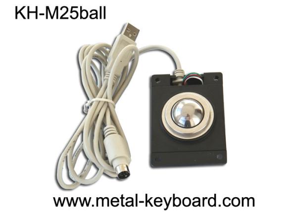 Quality Optical Panel Mount Mouse Trackball Standard USB / PS2 Output Support Dia 25mm for sale