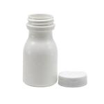 China SCREW CAP Sealing Type 60mL Bowling Shape HDPE Plastic Bottle for Supplement Storage for sale