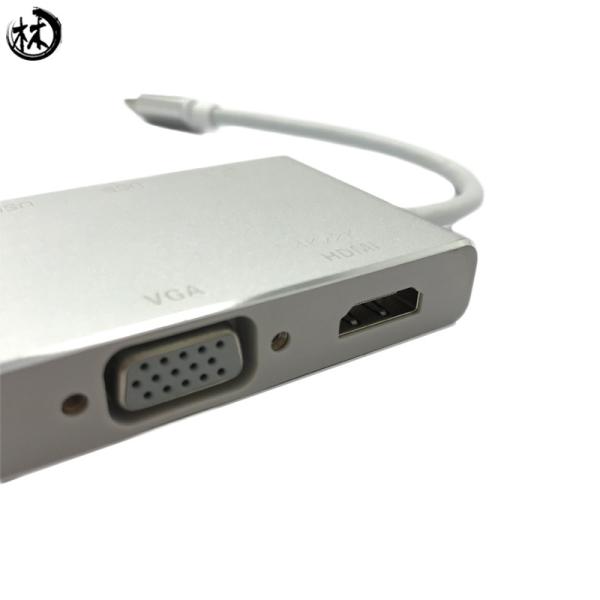 Quality Type c to vga , hdtv ,  usb 3.0 for mobile phone, computer and TV Multi-purpose converter for sale