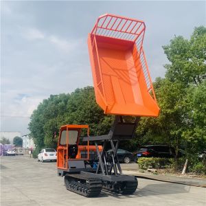 Garden Self Loading Mini Dumper Crawler Type With Lift Container