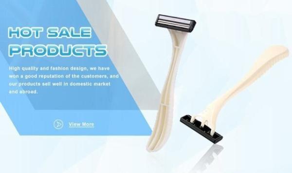 Quality Good Max Double Blade Razor , White Color Advanced Plastic Safety Razor for sale