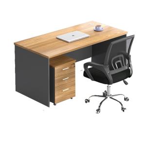 China Simple Solid Wood Single Staff Desk Modern Office Computer Table for Home and Learning on sale