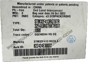 China Microcontroller MCU STM32F413RGT6 Embedded Microcontrollers 64-LQFP Package wholesale