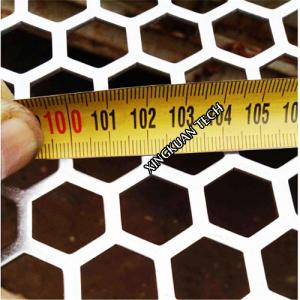 China Hexagonal Perforated Wire Mesh , Honeycomb Mesh Sheet Aluminum Iron SS Material on sale