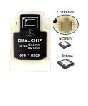 DUAL CHIP SIZE EEPROM ADAPTER 2 IN 1 QFN/WSON TO DIP8 SOCKET FOR PC BIOS LCD CAR