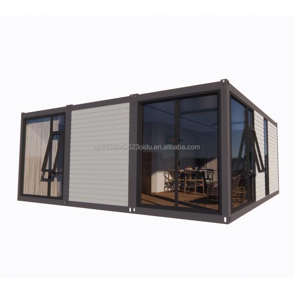Galvanized Steel Bending 180g 20ft 40ft Detachable Prefabricated Flat Pack Container Home House With 2 Bedrooms for Hotel