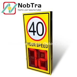 China Modulation Method W Waveform Detects Moving Vehicles Solar Powered Radar Speed Signs with Remote Control and Speed Violation Alert on sale