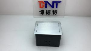 China Aluminum Brushed Hydraulic Tabletop Pop Up Socket/Desktop Power Outlets with Bottom Interface Plug wholesale