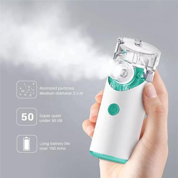 Quality Usb Rechargeable Handheld Ultrasonic Inhaler Portable Mesh Nebulizer For Children for sale