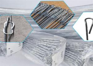 3.0mm Galvanized Single Loop And Double Loop Quick Link bale ties wire