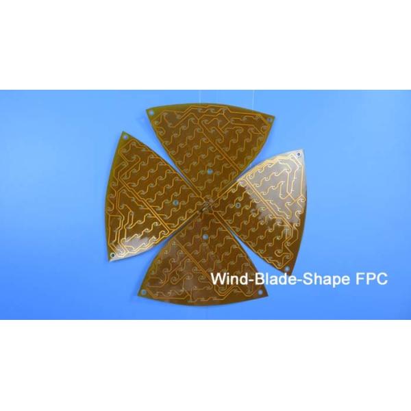 Large FPC (Flexible Printed Circuit PCB) Built on Polyimide with Yellow Coating and Immersion Gold for LED Lighting