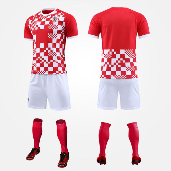 Suppliers Polyester Material Uniforms Cheap Soccer Uniform Se Chinese Soccer Wear Sets 1 Set Sportswear for Boys Adults