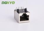 1 Port cat 6 RJ45 connector modules with internal transformers for Fiber Optic