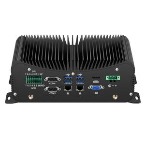 China Embedded Box PC industrial computer mini PC box LAN GPIO RS232 485 aluminum casing wholesale