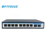 Unmanagerment Ethernet Network Switch 8+2 10/100/1000M RJ45 Port Smart Desktop