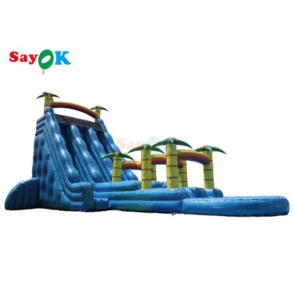 Inflatable Swimming Pool Slide Tropical Fiesta Breeze Commercial Inflatable Water Slide For Kids Adults