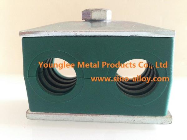 Quality Double pipe clamps designed to German standard DIN 3015-3, for pipe with O.D 6 mm to 42 mm for sale