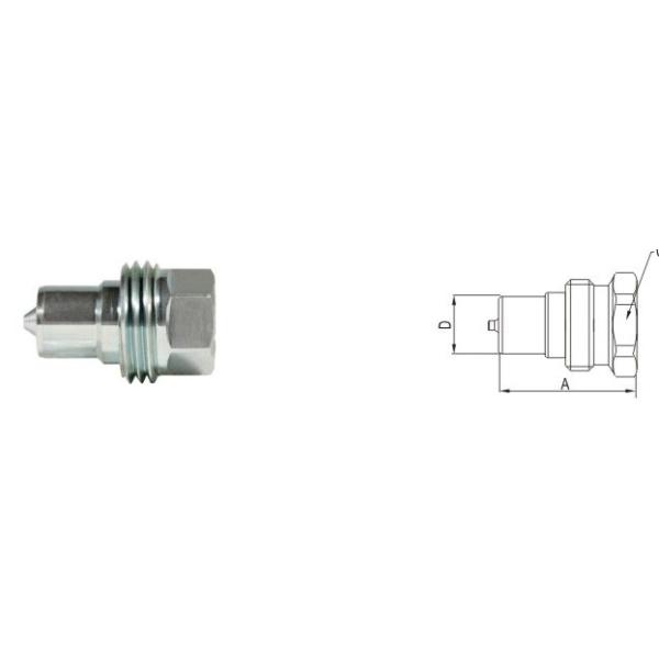 High Pressure Screw Coupling , Brass Faster Interchange Threaded Coupling
