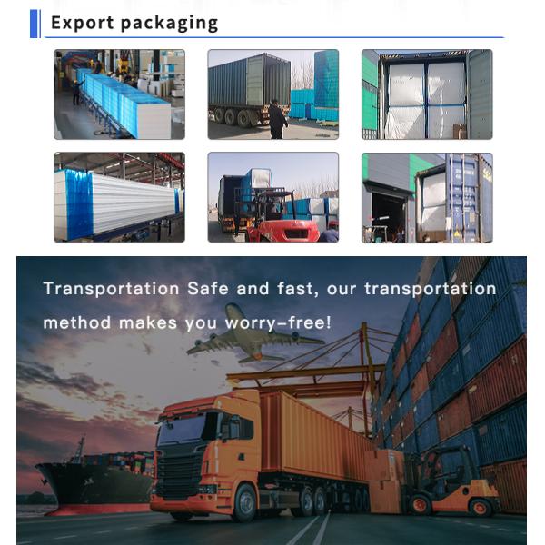 100mm 150mm 200mm Thermal Insulation Sandwich Panel For Cold Storage Wall / Ceiling