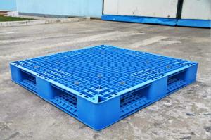 China Rackable Plastic Shipping Pallets For Storage / Distribution , Blue Plastic Pallet Recycling wholesale