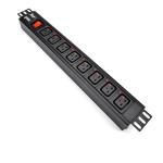 8 Way IEC Type PDU Extension Socket With On/Off Switch