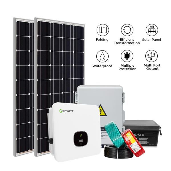 Quality Home Panel Solar Power Panel Kit Complete Set 6KW ODM for sale