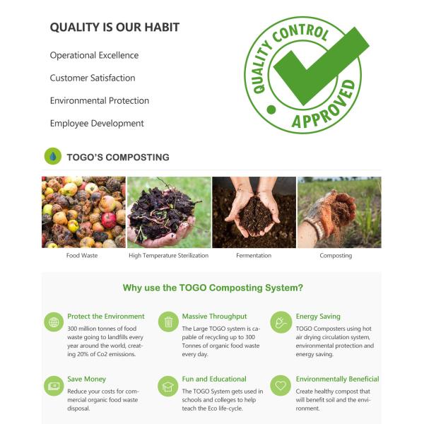 Odourless Kitchen Waste Composting Machine