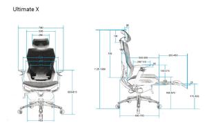 Polyester Mesh Computer Adjustable Rolling Desk Chair PU Armrest