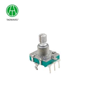 China Contact Brush Type Operating System Incremental Shaft Encoder with Ec11 Knob and Button wholesale