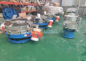 China Stainless Steel 1200mm Single Deck Titanium Dioxide Flow-thru Vibrating Sieve for Titanium Dioxide Sprayed With Teflon Inside wholesale