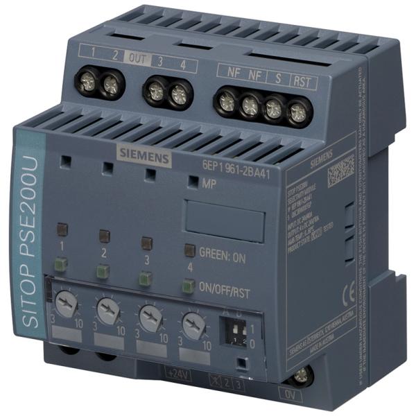Quality SIEMENS	6EP1961-2BA41 SITOP PSE200U 10 A selectivity module 4-channel input: 24 V DC/40 A output: 24 V DC/4x 10 A thresh for sale