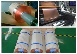 China SGS Soft Annealed Rolled Copper Foil  For Mylar Tape Color Uniformity on sale