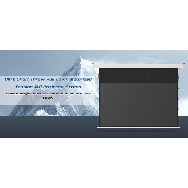 Indoor Electronic Movie Screen 120 Inch Electric Projector Screen With Remote Control