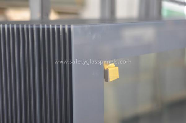 Quality Reflective SGP Glass Laminated Insulated Glass Curtain Wall with Light Bronze for sale